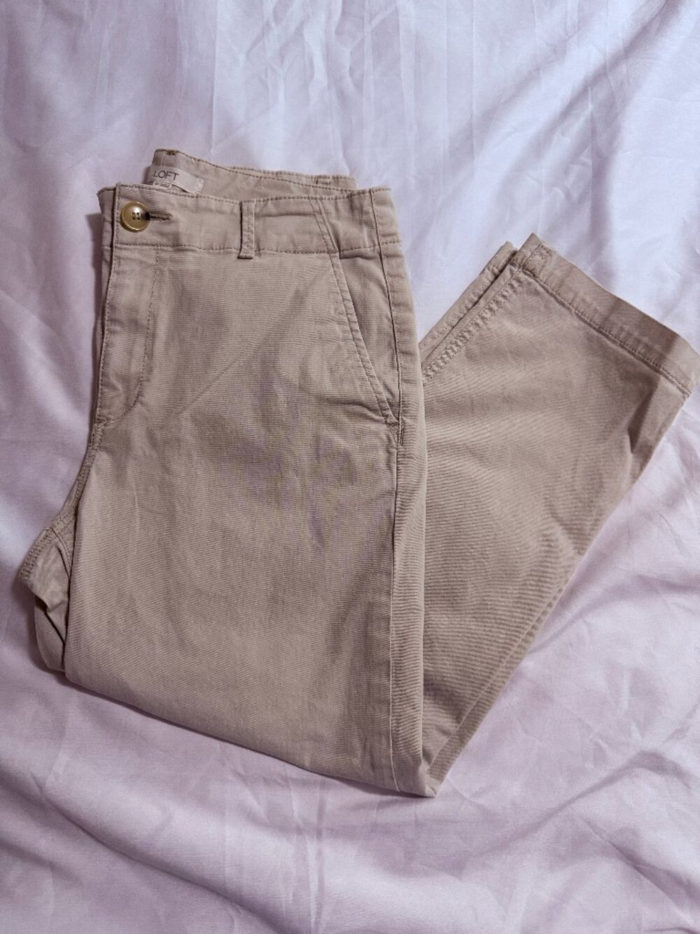 LOFT "The Perfect Straight" Chino Pants Size 8P